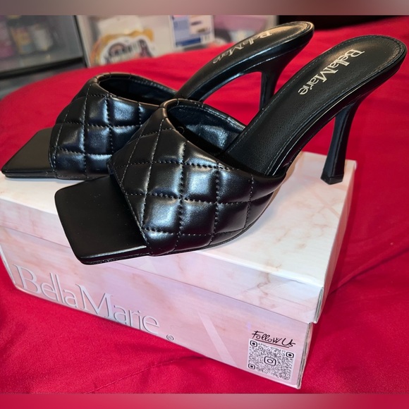 NWT Bella Marie Quilted Heels Size 8 - Picture 3 of 8